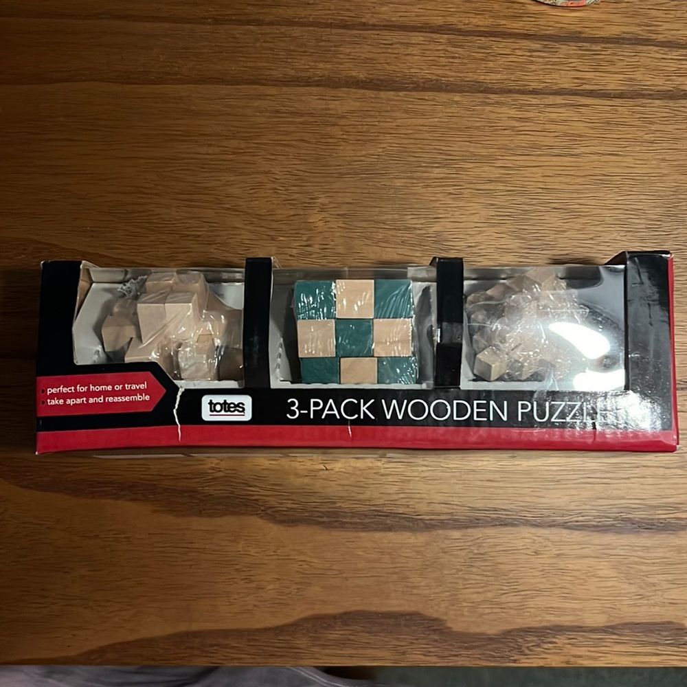 NWT wooden Brain puzzle games